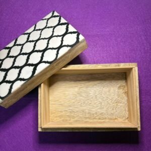 Caja con diseño Blanco/Negro