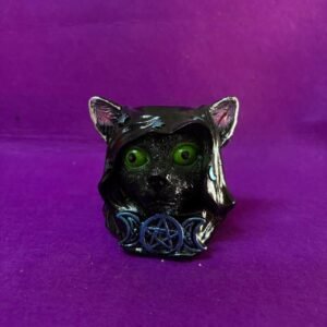 Porta Velas Gato Negro