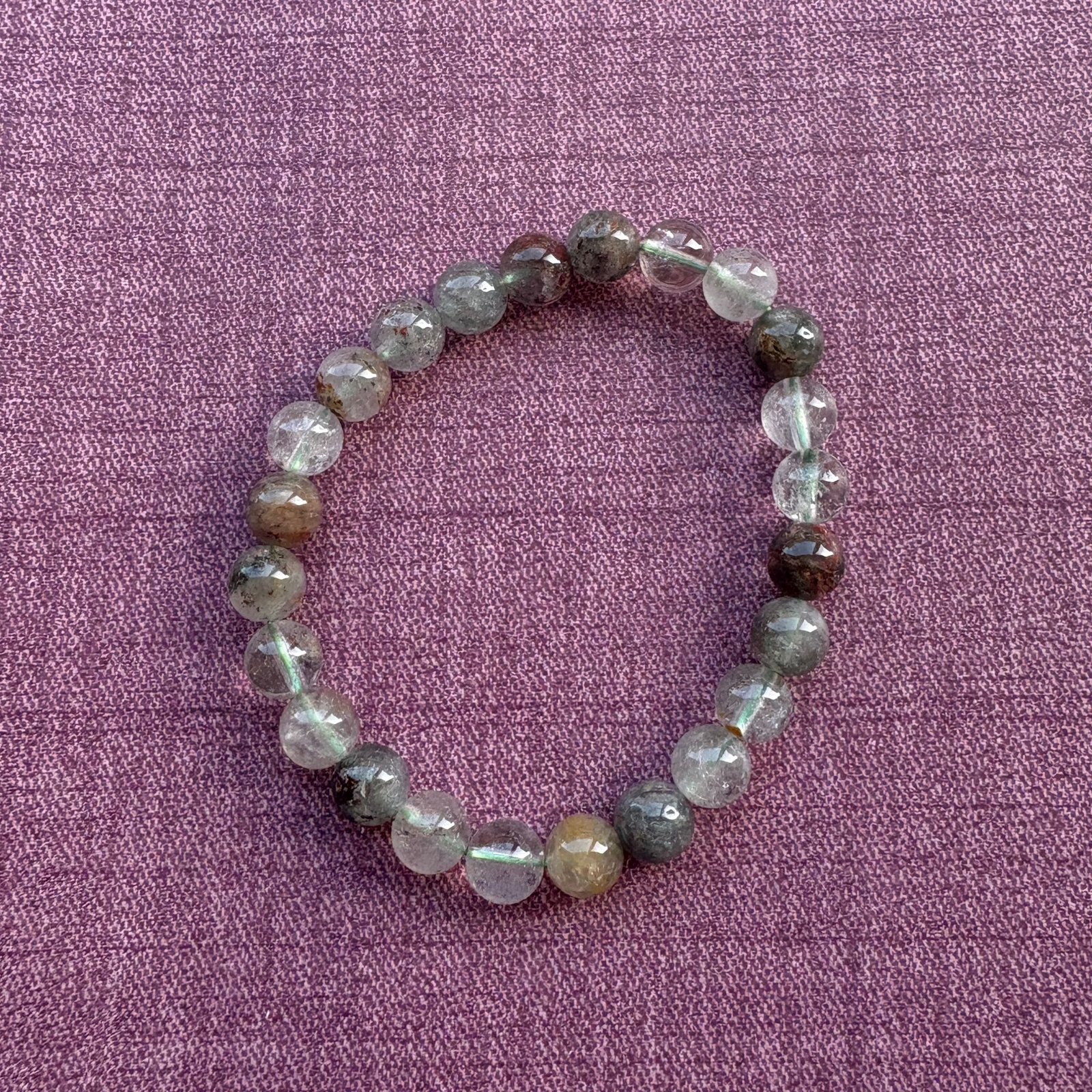 Pulsera de cuarzo y clorita