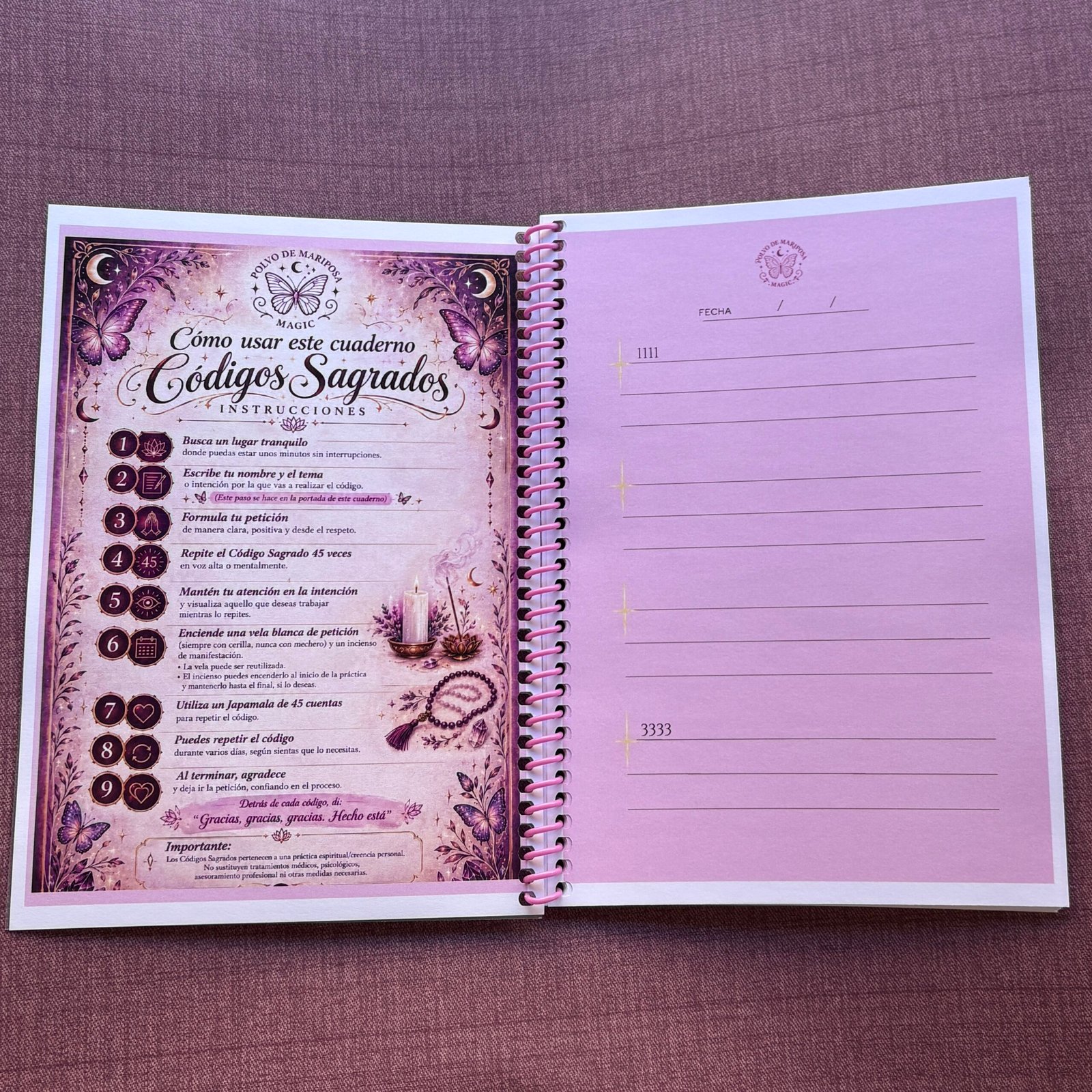 Libreta Códigos Sagrados - Imagen 2
