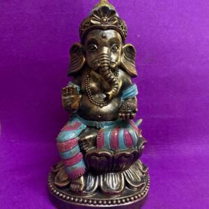 Ganesha Bronce Morada y Azul (26,50 cm)