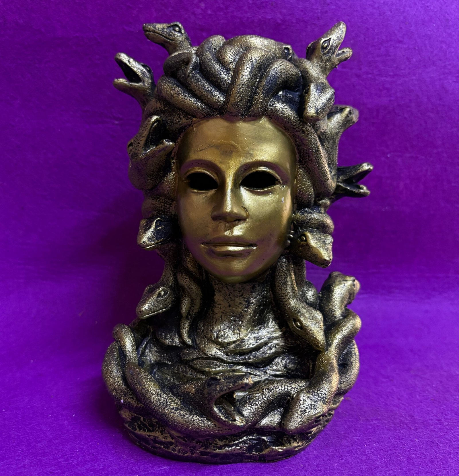 Porta Inciensos Busto Medusa (21 cm)